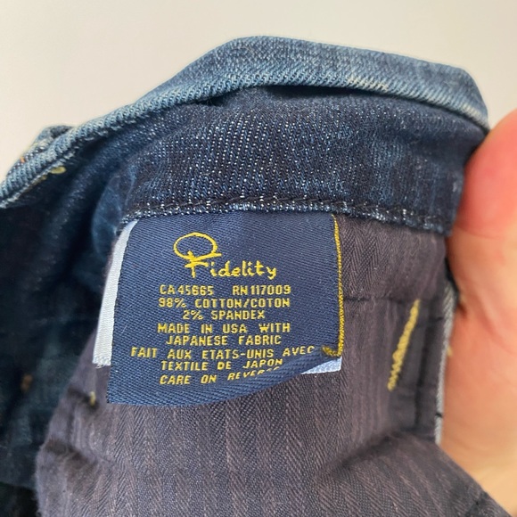 Fidelity Jeans Aloe Cropped Wide Leg size 28 - Picture 7 of 8